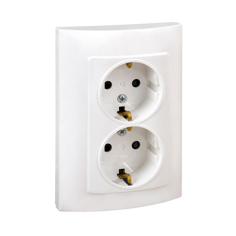 Double Socket Base With White Tt With Frame