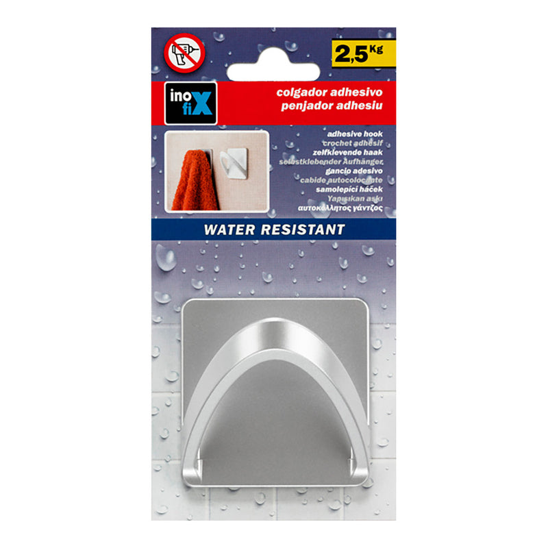 Colgador Resistente Al Agua Modelo Cinta Cromo 2190-7-000 (Blister) Inofix