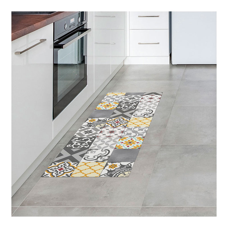 Alfombra Vinilica Croma Patch Gris-Ambar 50X140Cm  Cintacor - Storplanet