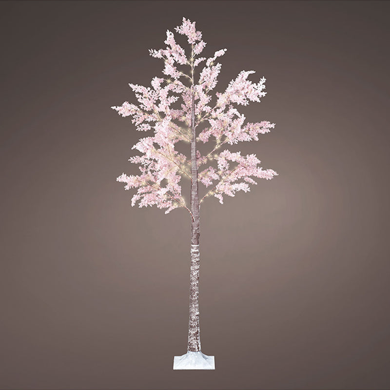 Arbol Micro Led Flores Rosas Ip44 210Cm