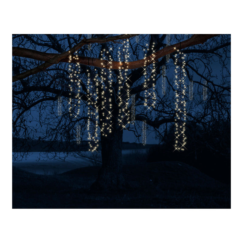 Cortina Cascada Ideal Para Árboles Con 8 Funciones 200Cm 480 Leds