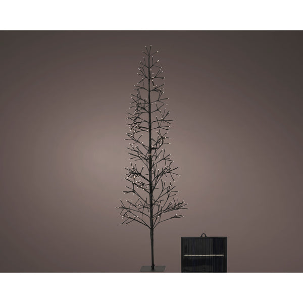 Arbol Microled Solar, Luz Parpadeante, 192 Led, Blanco Calido.  Lumineo