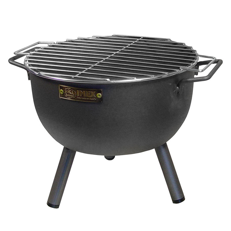 Round Tabletop Barbecue With Galvanized Grill Ø30x28cm Imex El Zorro