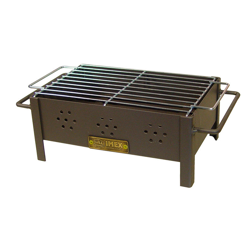 Tabletop barbecue with galvanized grill 31x21x14cm Imex El Zorro