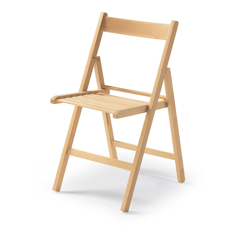 Natural Wood Folding Chair 79x42.5x47.5cm