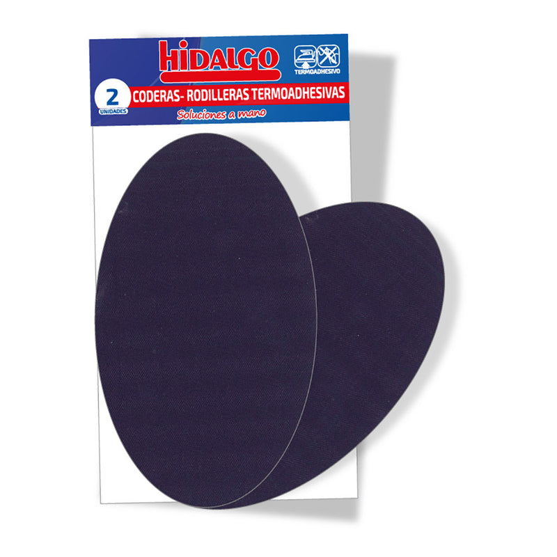 Bag with 2 Light Navy Blue Thermoadhesive Elbow-Knee Pads Hidalgo