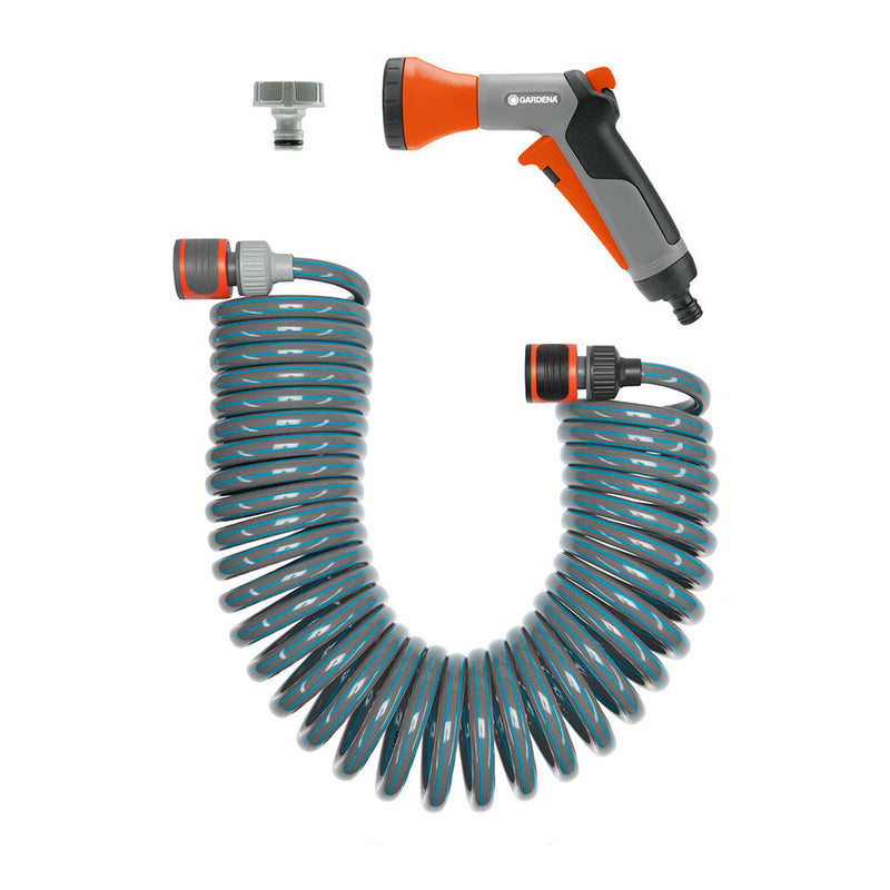 Kit De Manguera Espiral Flexible De Riego, Longitud Total 10M Gardena