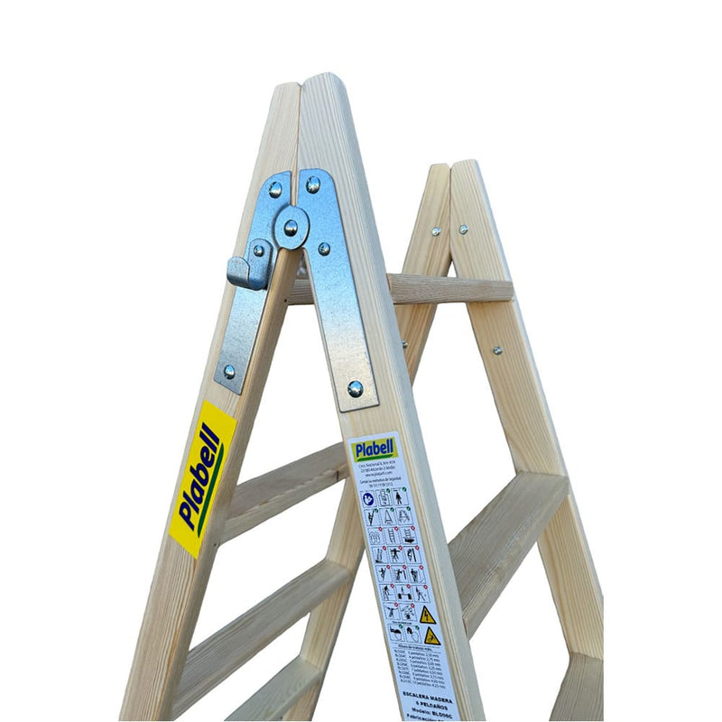 Wooden Ladder 5 Steps 139cm Plabell