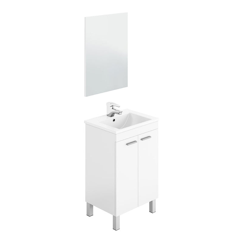 Koncept 50 2 Doors Washbasin Cabinet + Mirror