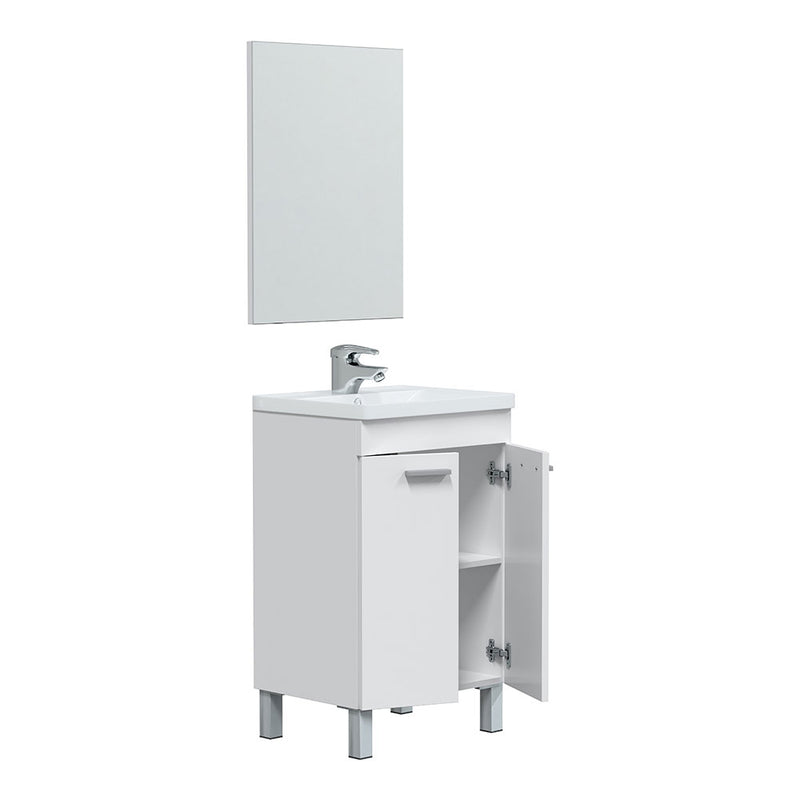 Koncept 50 2 Doors Washbasin Cabinet + Mirror