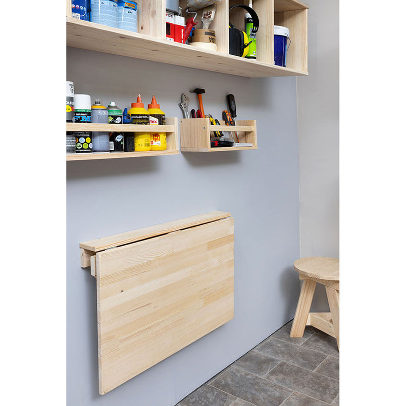 Mesa Plegable Madera De Pared, 79X59X2Cm. Astigarraga