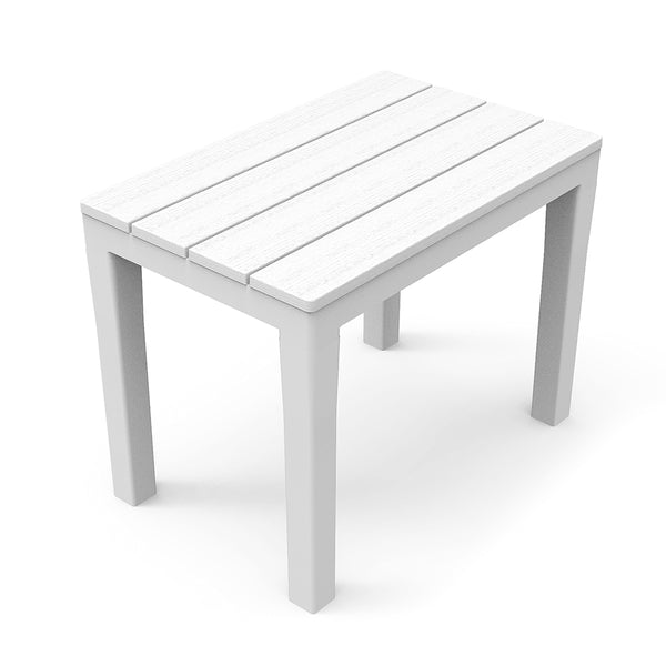 Banqueta Para Exterior, Color: Blanco 38,5X60X45Cm Ipae Progarden