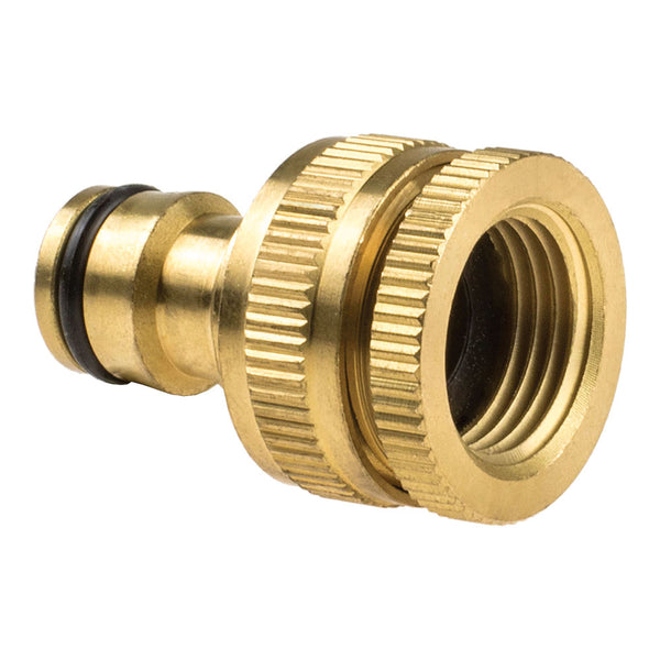 Conector A Grifo Jardín De 1/2" O 3/4" Laton Brass Cellfast