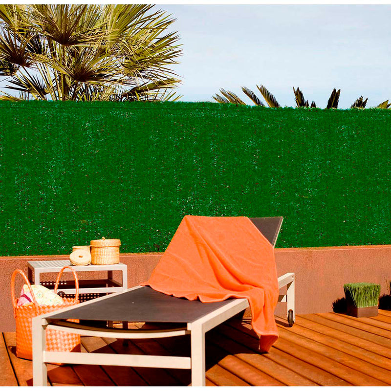 Seto Artificial Mixto, Con Laminas De Pvc 1X3M Color Verde Nortene