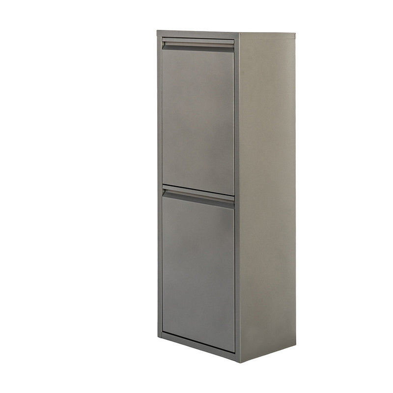 Armario Metalico Reciclaje 2 Cajones Gris 92X35X25Cm