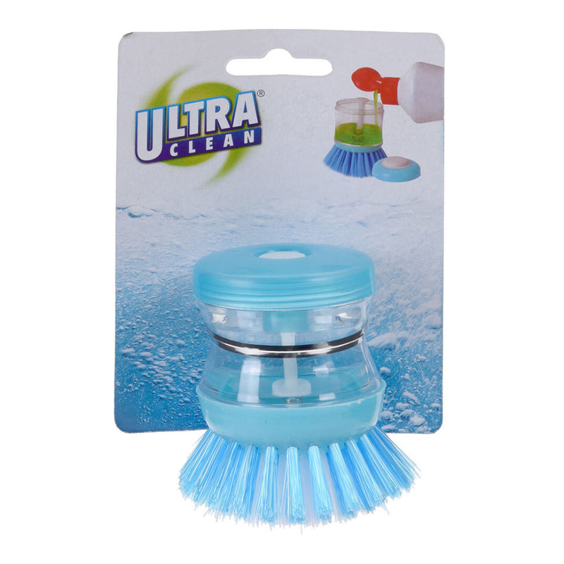 Handheld Cleaning Brush, For Dishes, Etc, With Soap Dispenser Ø5X9Cm Assorted Colors