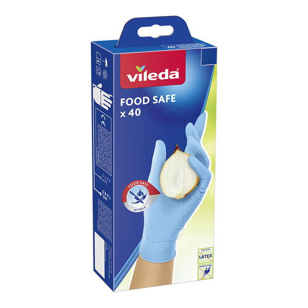 Guantes Food Safe 40 Unid, M/L 171015 Vileda