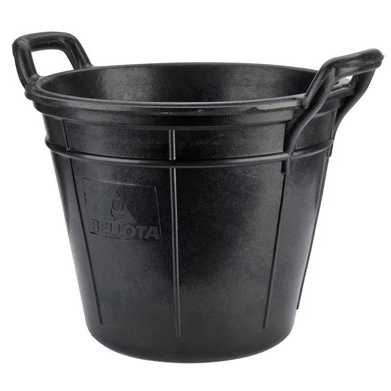 Cubo Canario 18 L De Caucho Resistente Negro.