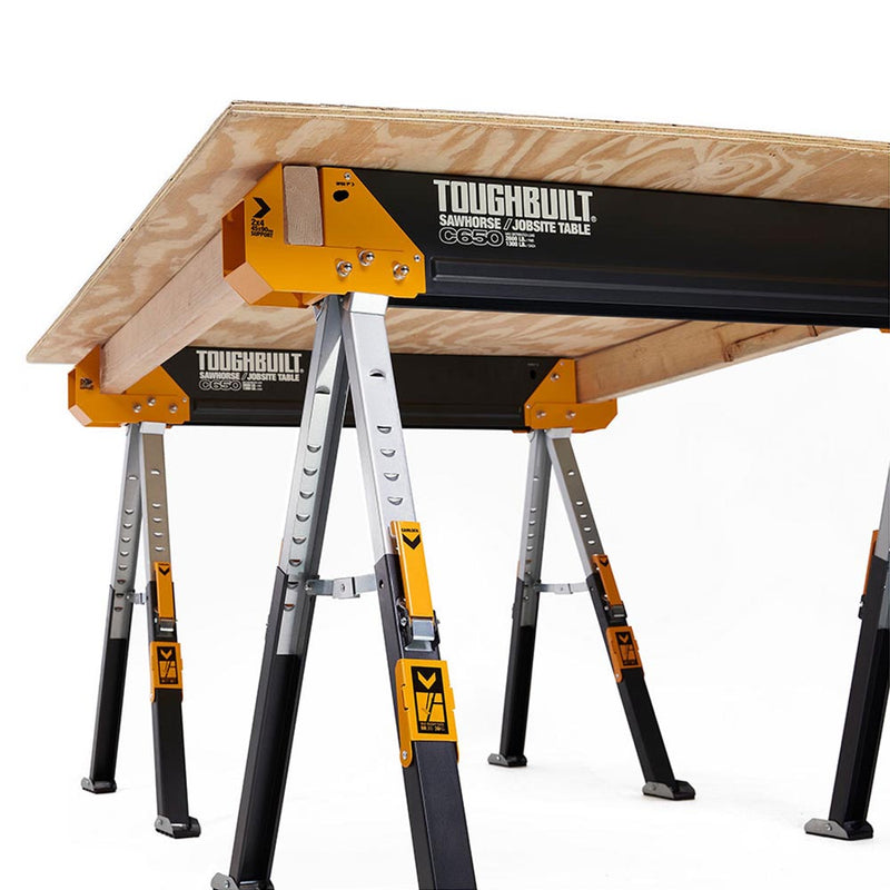 Pack of 2 Units, C650 Trestle Work Table Tb-C650-2 Toughbuilt