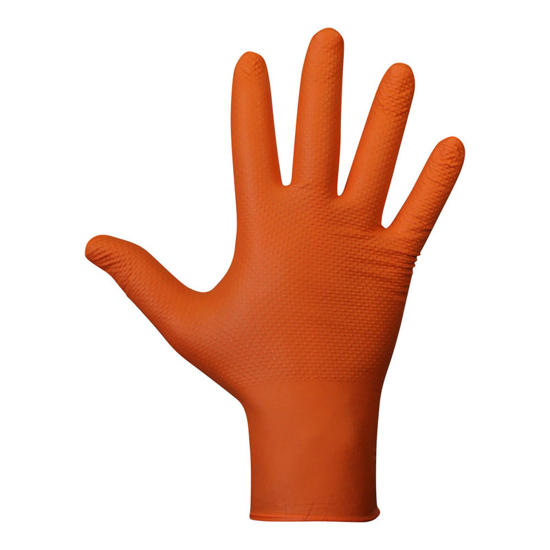 Agility Grip Glove Nbr S/Orange Powder T10. Box 50 Units. Juba