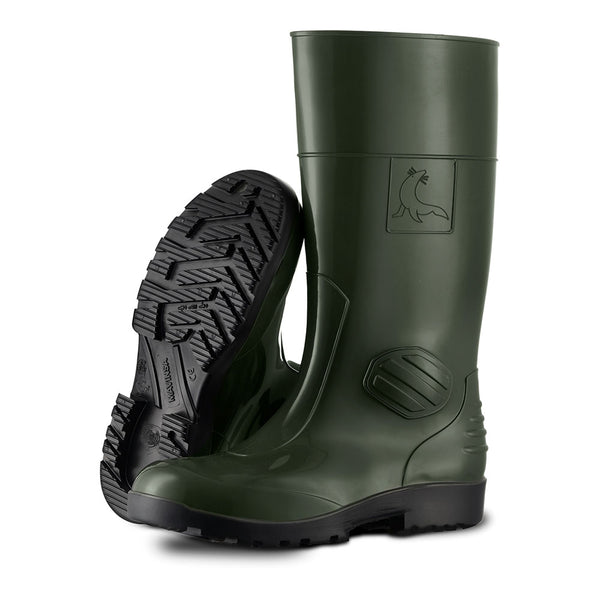 Bota De Agua Con Seguridad S5 Src Color Verde Y Negro 317 Mavinsa Talla 37, 317-37 Mavinsa