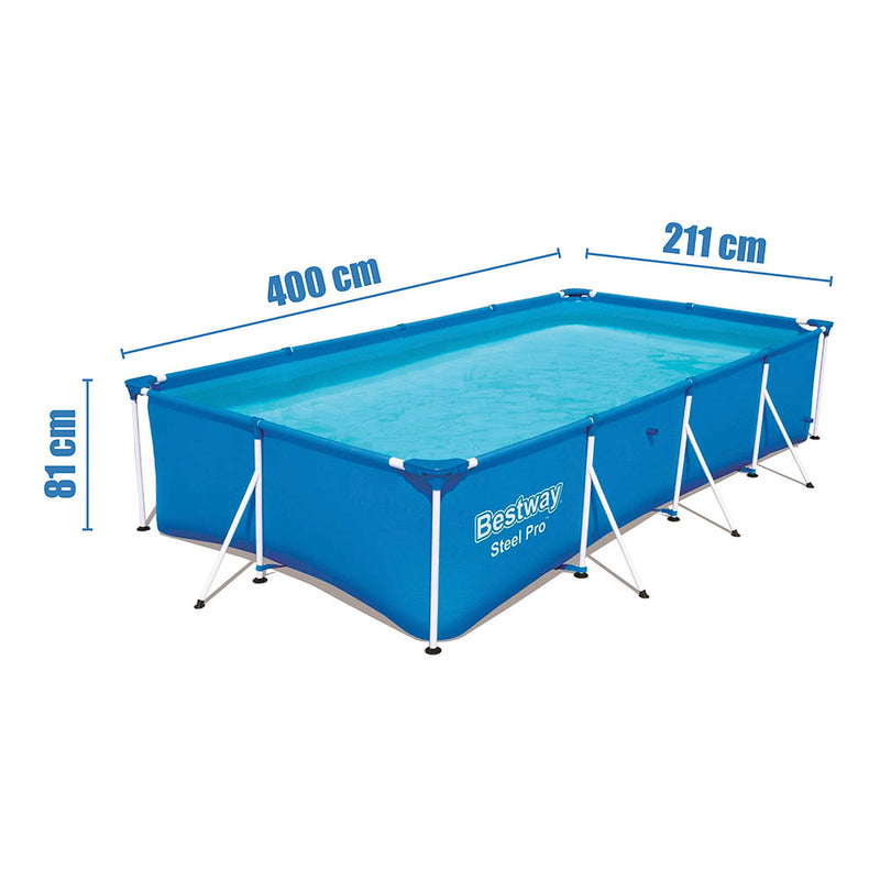 Piscina Pool Frame 400X211X81Cm  Pvc Bestway 56405Cb