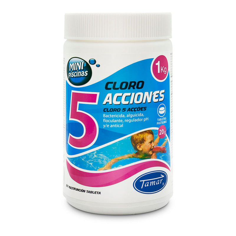 Cloro 5 Acciones Tabletas 1Kg Tamar