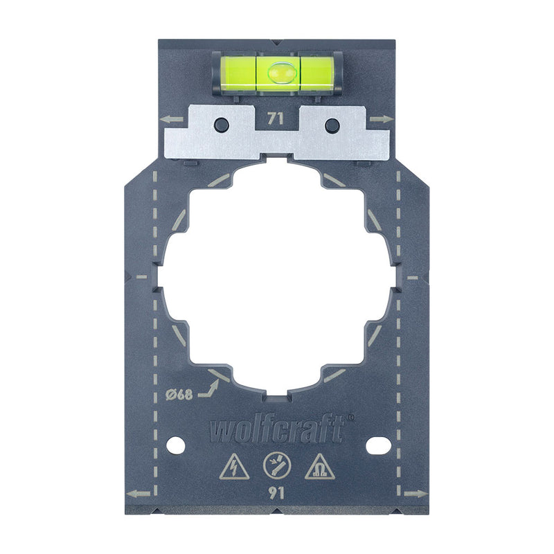 Plantilla Para Marcar Y Alinear, Para Medidas De 71 Y 91Mm 5975000 Wolfcraft