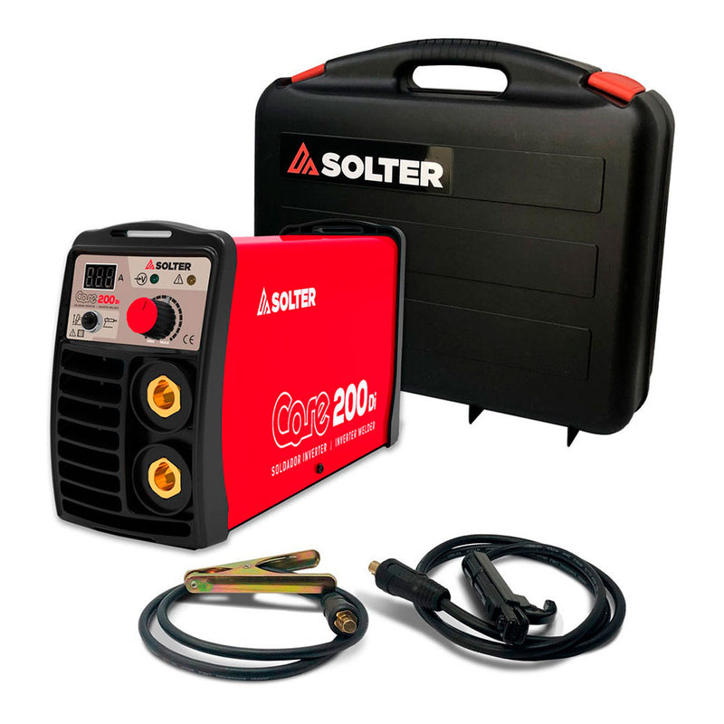 Equipo Soldador Inverter Core 200Di Con Accesorios Solter