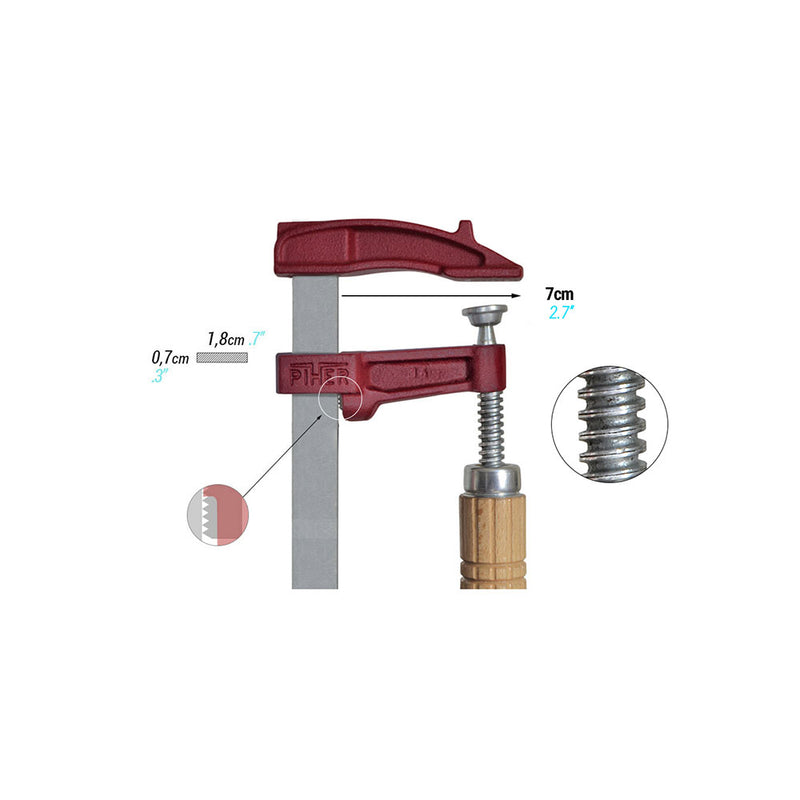 Aprieto Piher M-15Cm, Madera Ref, 02015