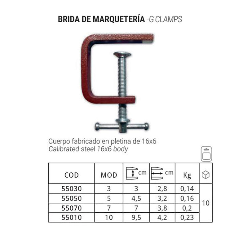 Brida De Marqueteria Piher 3Cm Ref, 55030