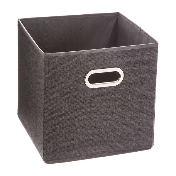 Caja Organizadora Color Gris Oscuro Para Estanteria 31X31Cm