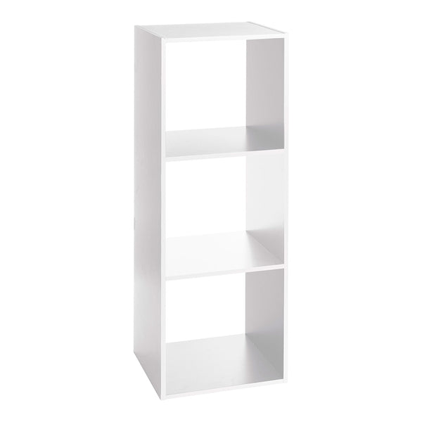 Estanteria Madera Color Blanco Para 3 Cajas Organizadoras 100,5X34,4X32Cm Astigarraga