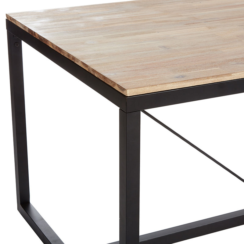 Mesa De Comedor Madera Natural Acacia Modelo Edena 180X90X75Cm