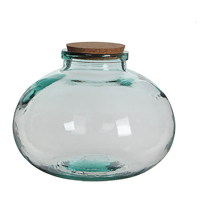 Olly Round Glass Jar With Cork Stopper