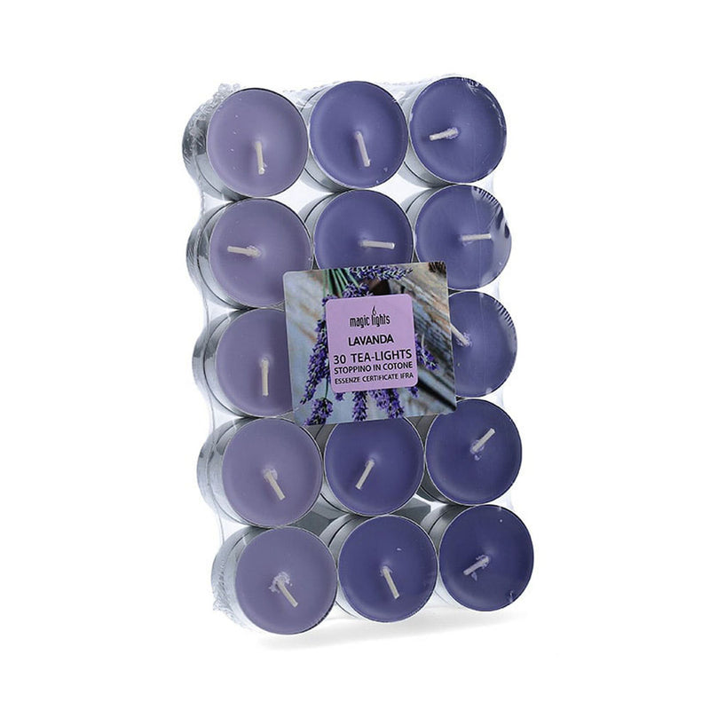 Pack 30 Units, Lavender Scented Candles 3.7Cm Magic Lights