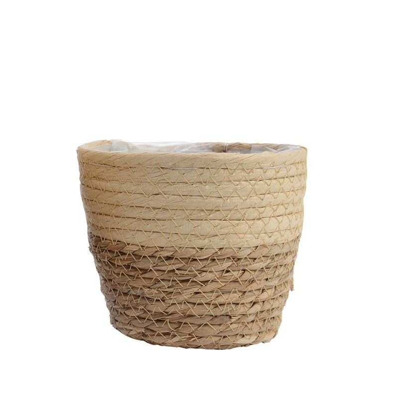 Set of 3 jute baskets Ø20x17cm