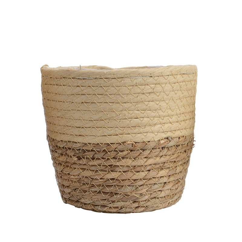 Set of 3 jute baskets Ø20x17cm