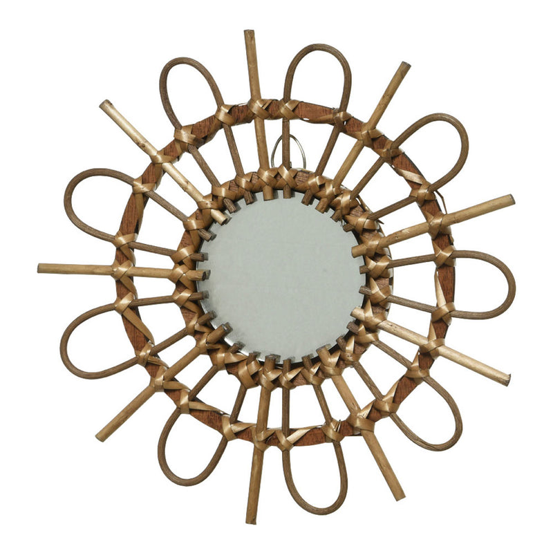 Wicker Mirror Ø40x2.5cm Assorted Colors/Models