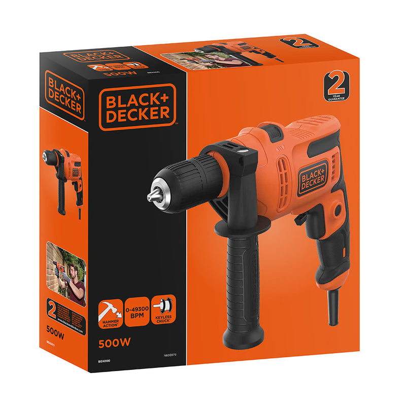 Black+Decker Beh200-Qs 500W Hammer Drill