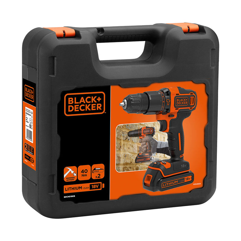 Taladro Percutor 18V Bdchd18Kb-Qw Black+Decker