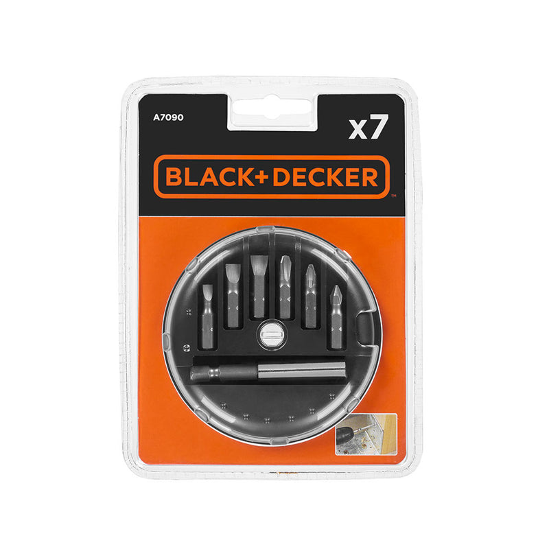 Conjunto 7 Puntas Para Atornillar A7090-Xj Black+Decker