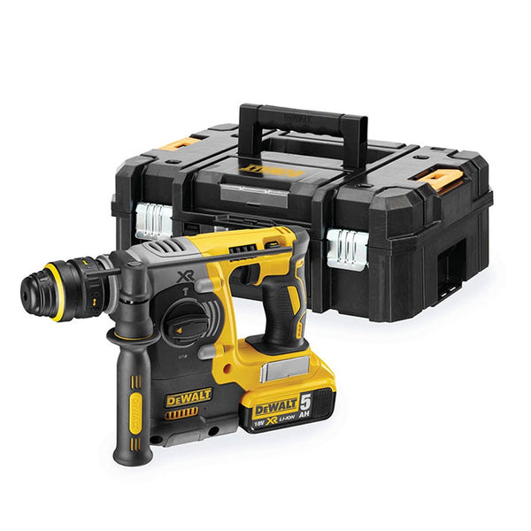 S.Of. Martillo Electroneumático Sin Escobillas  Xr 18V Sds Plus® 2,1J Con 2 Baterías Li-Ion 5Ah Con Maletín Tstak Ii   Dch273P2T-Qw Dewalt