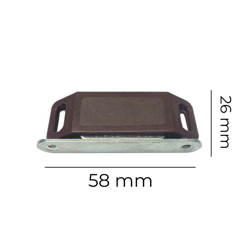 Iman Para Puerta Marron (2 Piezas, ) 58X15Mm