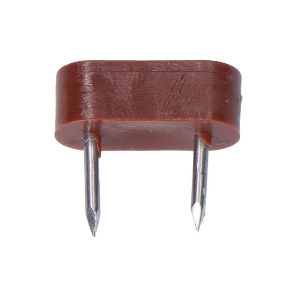 Pack 6 Unid, Tope Armario 2 Puntas 7X18Mm Marron Edm