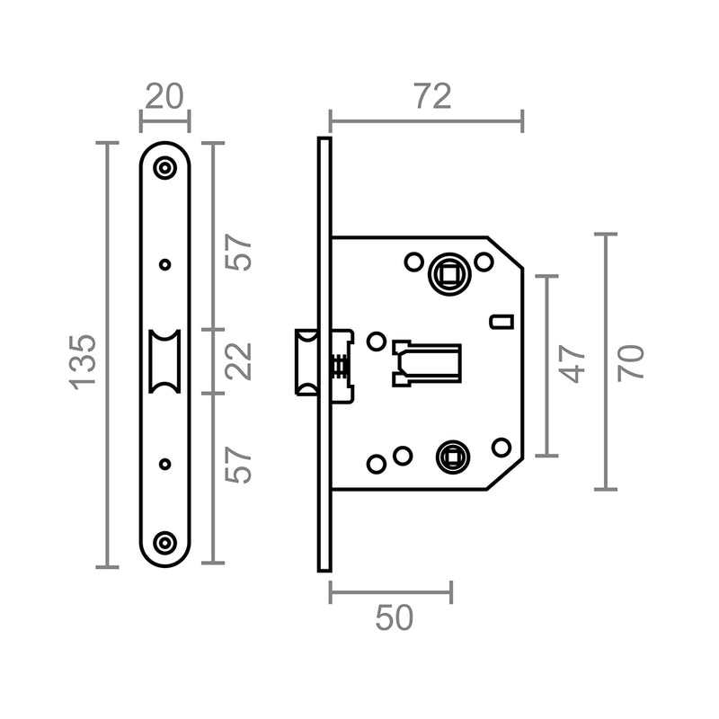 Blister Picaporte Condena C/R Pct01 47Mm Ns Micel