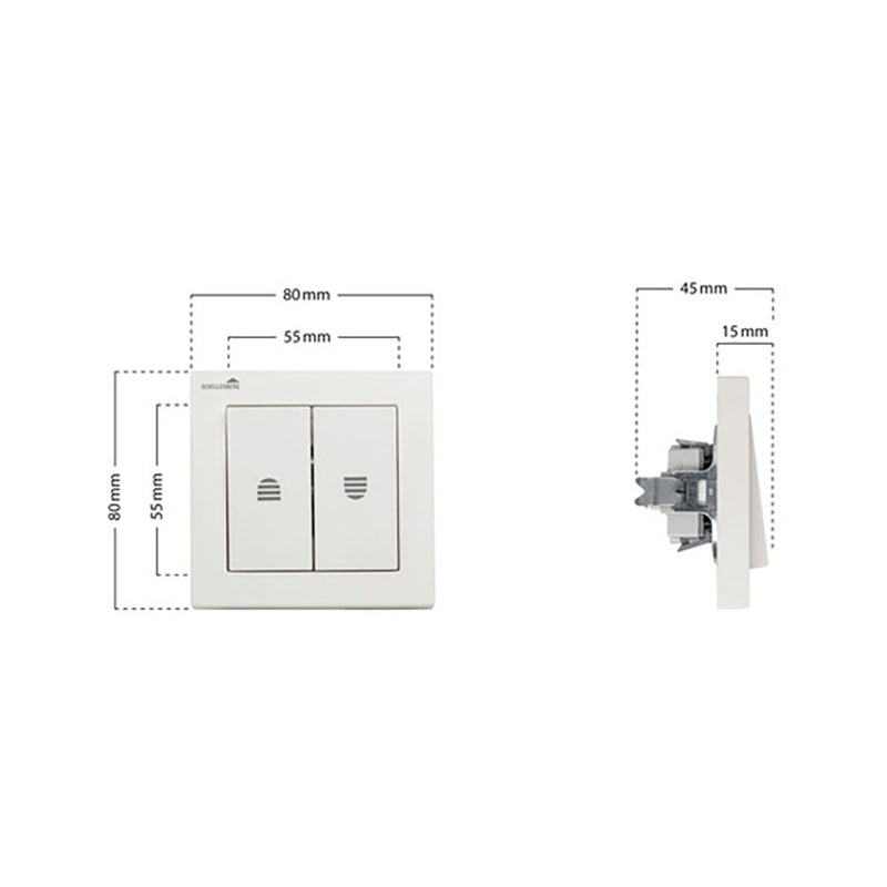 Interruptor Para Enrolladores 2 Botones, 23005 Schellenberg