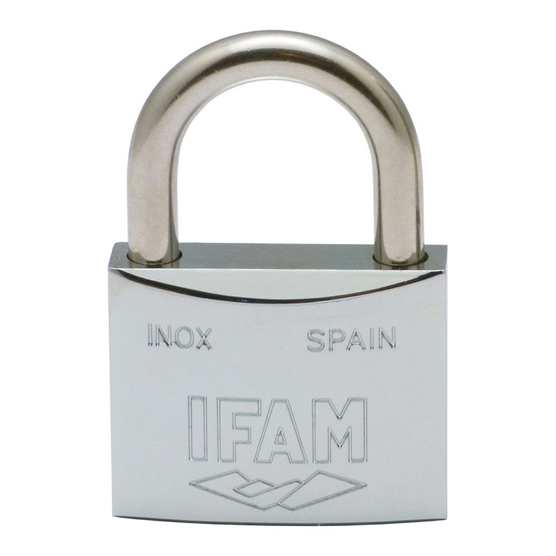 Candado Inox, 40 Inoxidable 40Mm Con 2 Llaves, Arco Normal, Ifam