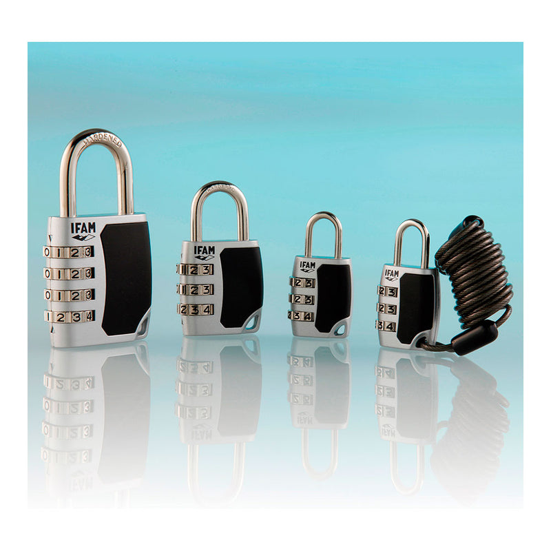 C25S Zinc Padlock 26mm, Ø3mm Bow With Ifam Combination