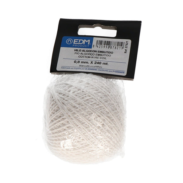 Hilo Algodon Embutido 100G/240M Blanco Edm